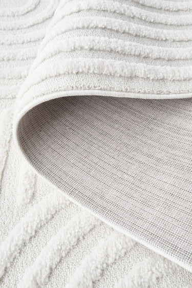 Mari Dior White Arch Pattern Rectangle Rug